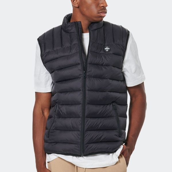 Body Action Lightweight Quilted Men's Vest 073534-01-Black