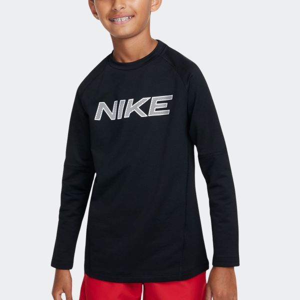 Nike Pro Warm Big Kids' (Boys') Dri-FIT Long-Sleeve Training Top HF4362-010